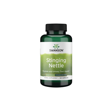Swanson Stinging Nettle - Standardized, 120 capsules, supports prostate health and urinary tract wellness.